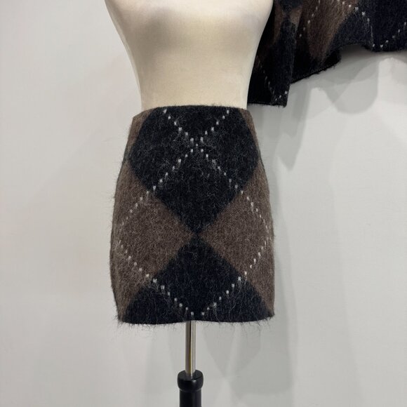 Commense Argyle Wool-Blend Sweater & Mini Skirt Set NWT, Size S/M - Picture 10 of 17